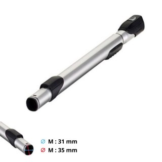 Canne télescopique en métal BEAM ELECTROLUX, pour aspiration centralisée