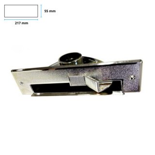 Prise ramasse-miettes ABS chrome pour plinthe