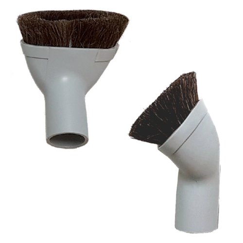 Brosse ovale  pousseter  en crin grise, pour aspirateur