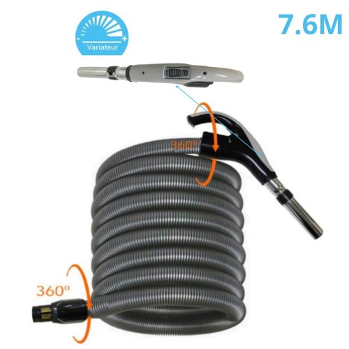 Flexible d'aspiration variateur poigne ergonomique avec ou sans bouton 