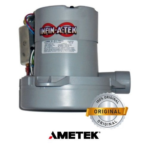 Moteur ametek Brushless bypass pour aspirateur - 1400 W, 2 turbines, 183 mm - Aertecnica