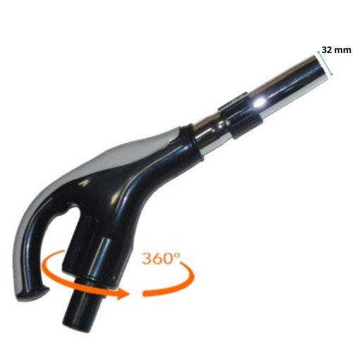 Poigne ergonomique pour flexible d'aspiration rtractable