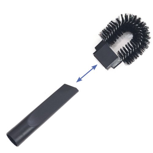 Suceur plat court 19 cm + brosse radiateur, pour aspirateur 