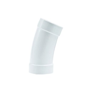 Coude PVC 22.5° long pour flexible rétractable