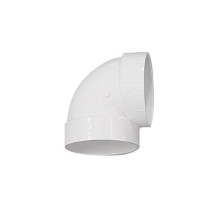 Coude ultra court PVC 90° FF asymétrique
