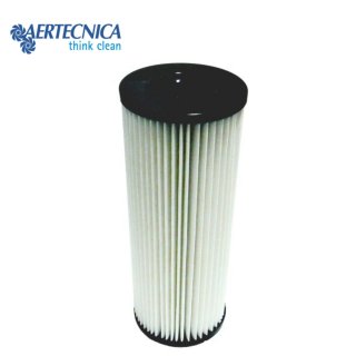 Filtre cartouche lavable Aertecnica, mod�le compact �133 x 346 mm, pour aspiration centralis�e 