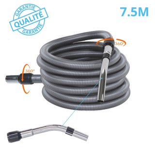 Flexible d'aspiration avec poign�e tout m�tal jusqu'� 12.5 m�tres