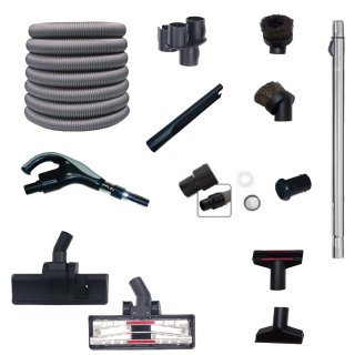 Kit flexible d'aspiration avec ensemble de nettoyage, syst�me r�tractable - 7 pi�ces confort