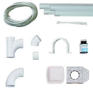 Kit r�seau aspiration jusqu'� 3 prises courbes