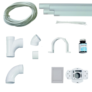 Kit r�seau aspiration jusqu'� 3 prises rectangle design