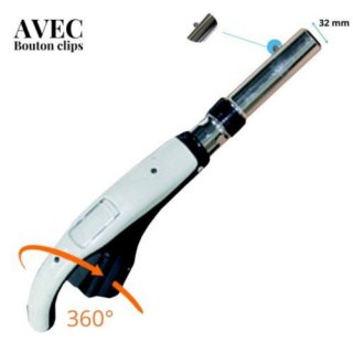 Poign�e interrupteur avec bouton, pi�ce de rechange pour flexible d'aspiration FRGIF