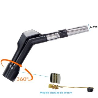 Poigne interrupteur de remplacement pour flexible d'aspiration VCI
