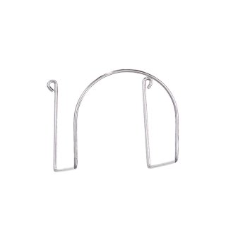 Support en métal chromé, pour flexible d'aspiration
