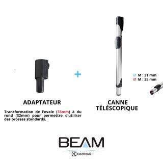 Adaptateur pour canne tlescopique BEAM ELECTROLUX