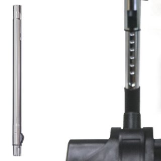 Canne tlescopique en mtal chrom rglable, pour aspiration centralise