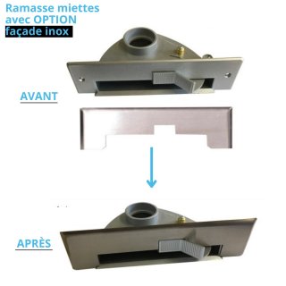 Faade Inox pour ramasse-miettes