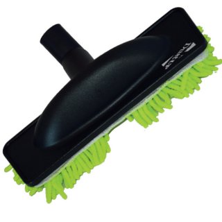 Kit brosse + MOP  frange microfibre verte, pour aspiration centralise