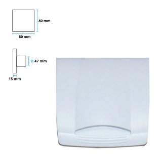 Prise carre Srlia sans contact, pour aspiration centralise