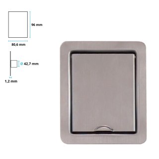 Prise inox extra plate sol et plan travail