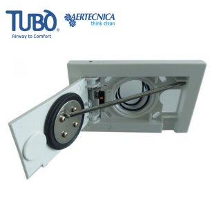 Prise PVC rectangle Aertecnica Tub pour aspiration centralise