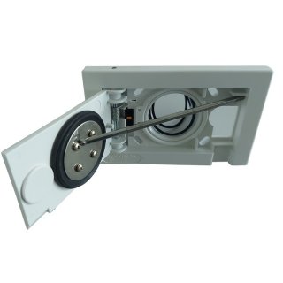 Prise PVC rectangle Aertecnica Tub pour aspiration centralise